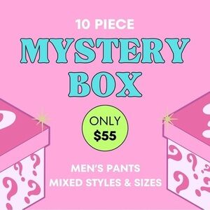Men’s 10 Piece Mixed Sizes & Styles Pants Reseller Mystery Box